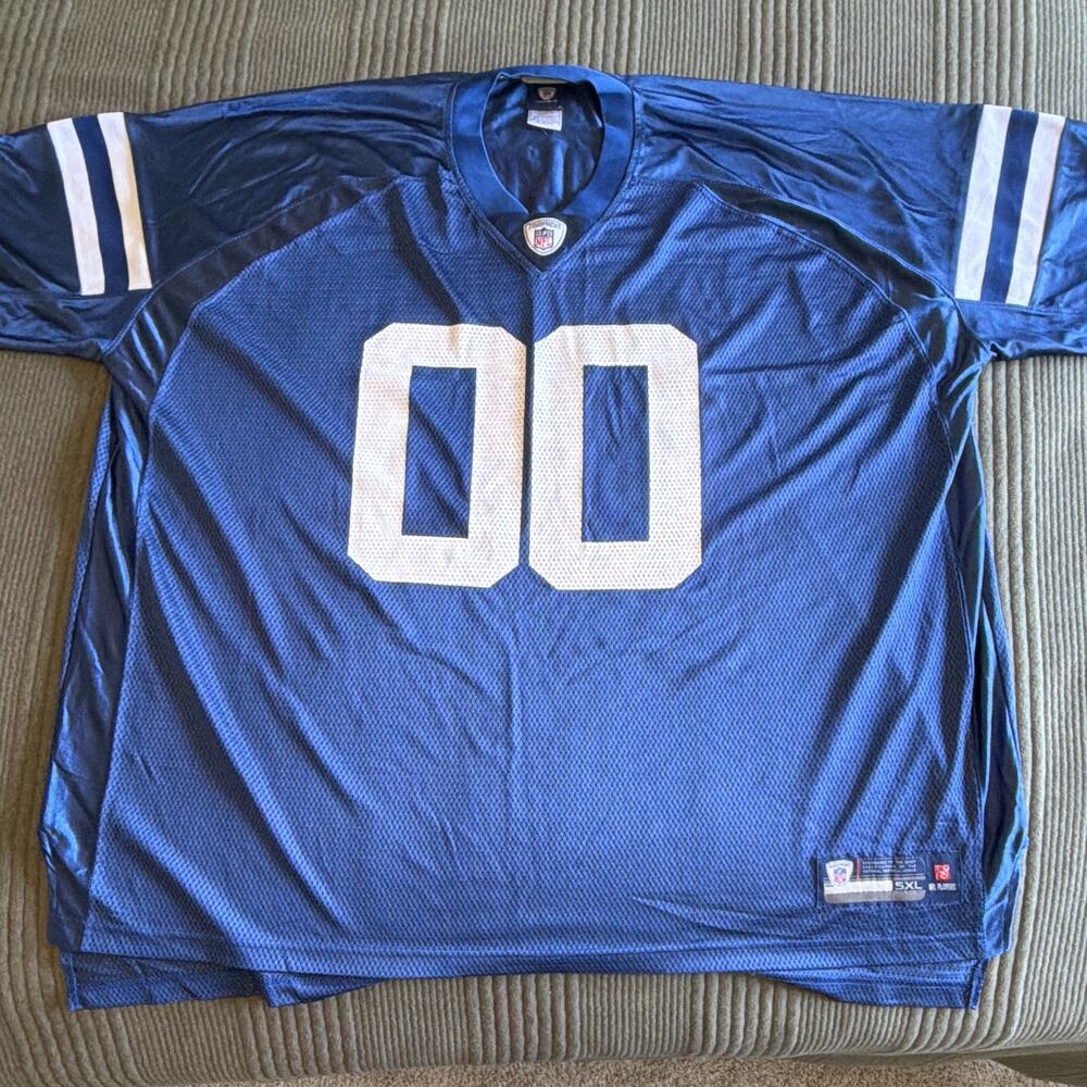 NFL Equipment Indianapolis Colts NFL On-Field Jersey Blue/White #00 Size 5XL